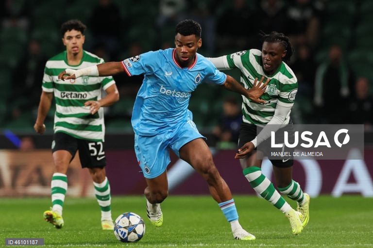 O Sporting venceu hoje os belgas do Club Brugge por 3-0, na quinta jornada da fase de liga da Liga dos Campeões de futebol, mantendo o pleno de vitórias em casa na presente edição da prova.