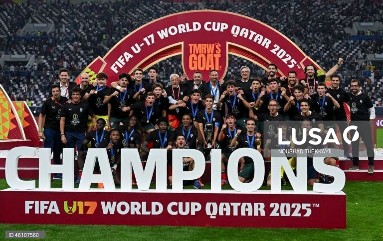 Portugal conquistou hoje o título mundial de futebol de sub-17, pela primeira vez, ao vencer a Áustria, por 1-0, em Doha, na final do Campeonato do Mundo.