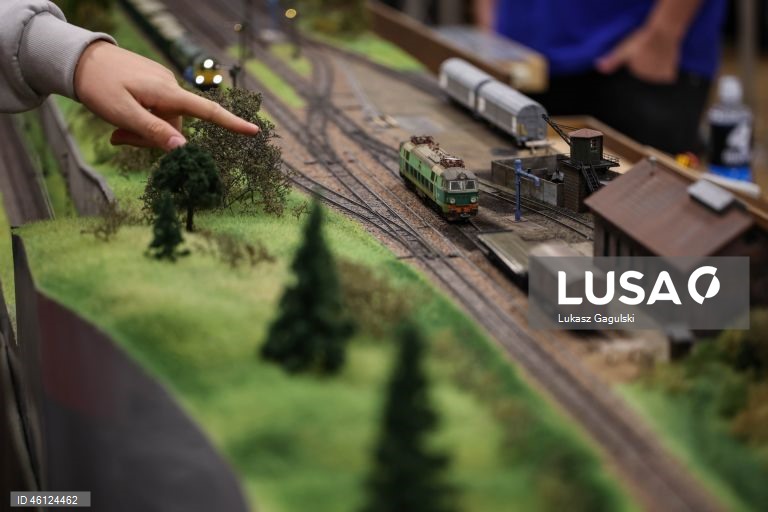 Exposição de miniaturas de comboios em Cracóvia, Polónia