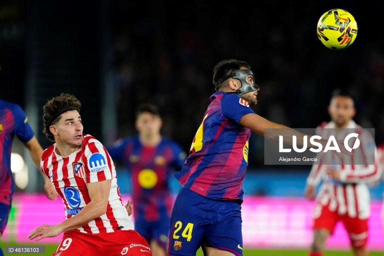 Futebol: Liga espanhola: FC Barcelona - Atlético de Madrid