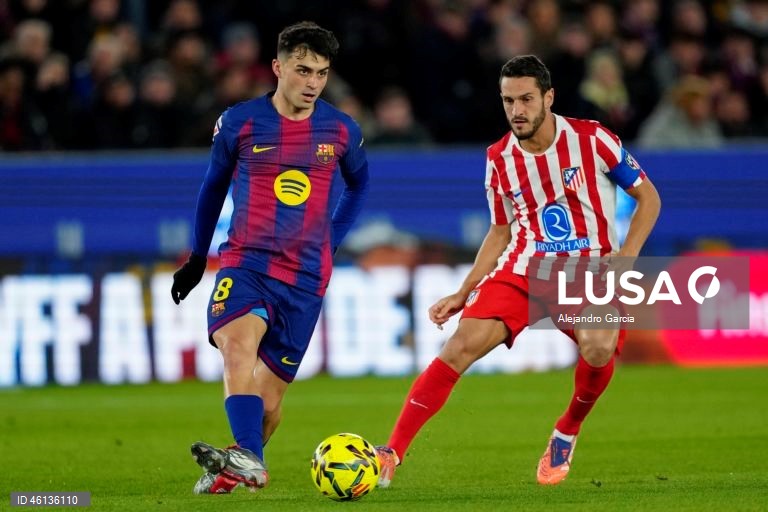 Futebol: Liga espanhola: FC Barcelona - Atlético de Madrid