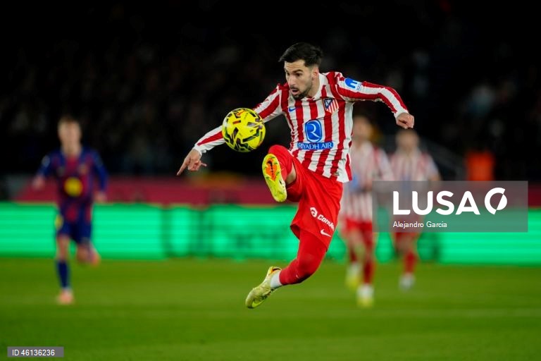 Futebol: Liga espanhola: FC Barcelona - Atlético de Madrid