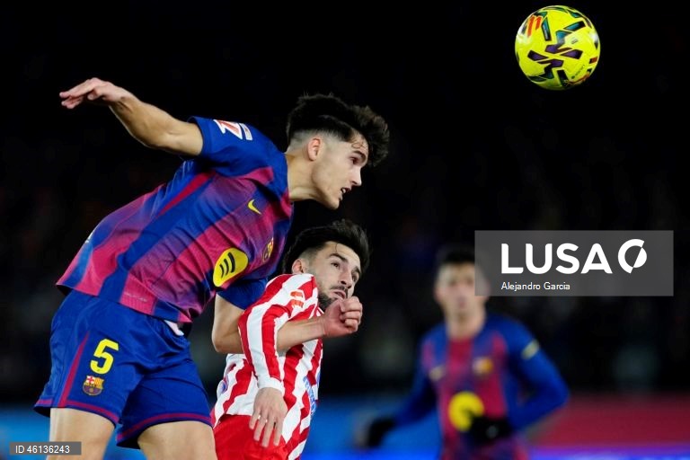 Futebol: Liga espanhola: FC Barcelona - Atlético de Madrid