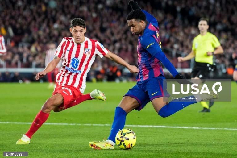 Futebol: Liga espanhola: FC Barcelona - Atlético de Madrid