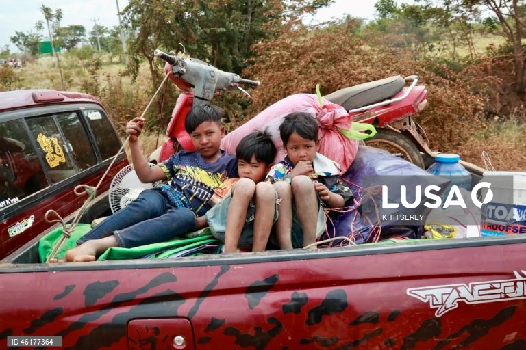 Camboja: Refugiados da guerra entre o Camboja e a Tailândia