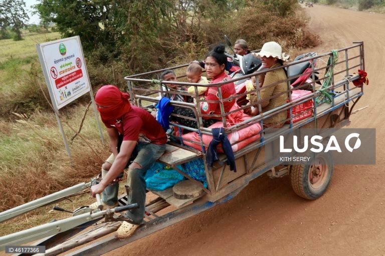 Camboja: Refugiados da guerra entre o Camboja e a Tailândia