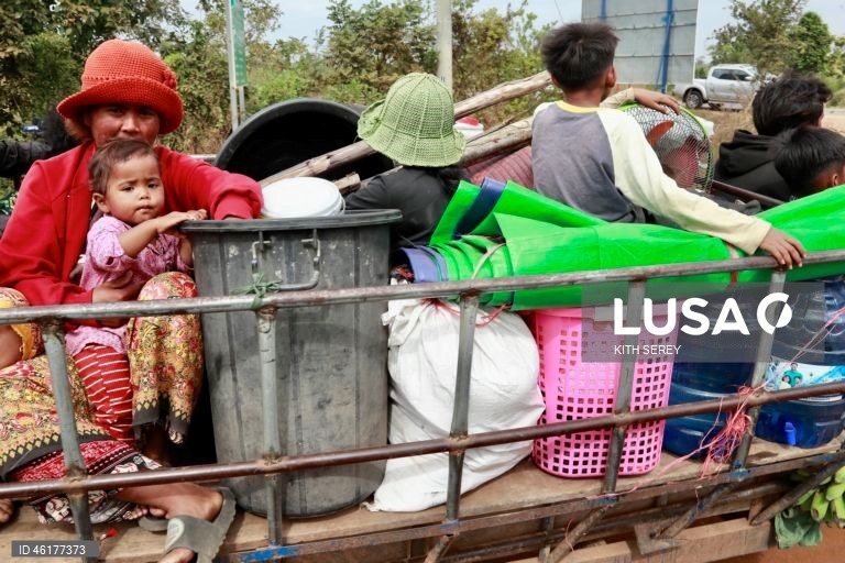 Camboja: Refugiados da guerra entre o Camboja e a Tailândia