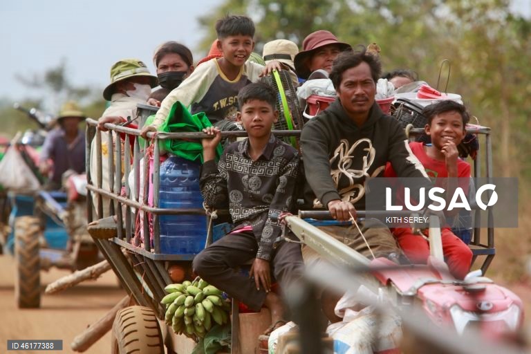 Camboja: Refugiados da guerra entre o Camboja e a Tailândia