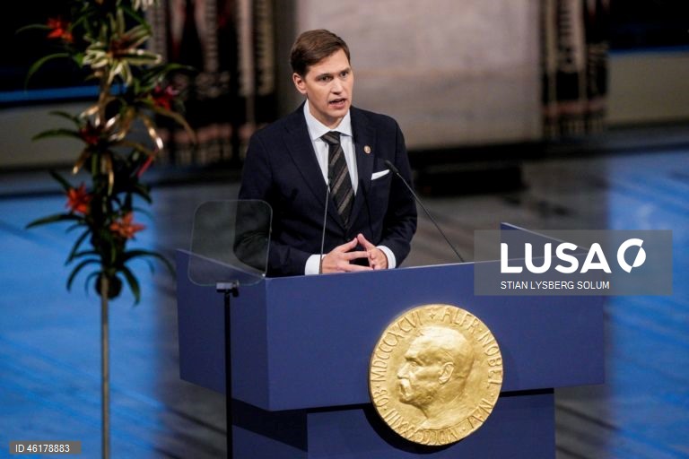 Noruega: Cerimónia de entrega do Prémio Nobel da Paz 2025