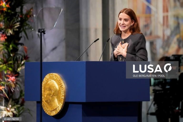 Noruega: Cerimónia de entrega do Prémio Nobel da Paz 2025