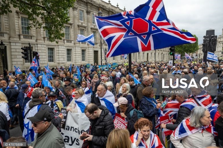 Reino Unido: Manifestação em Londres contra o antissemitismo