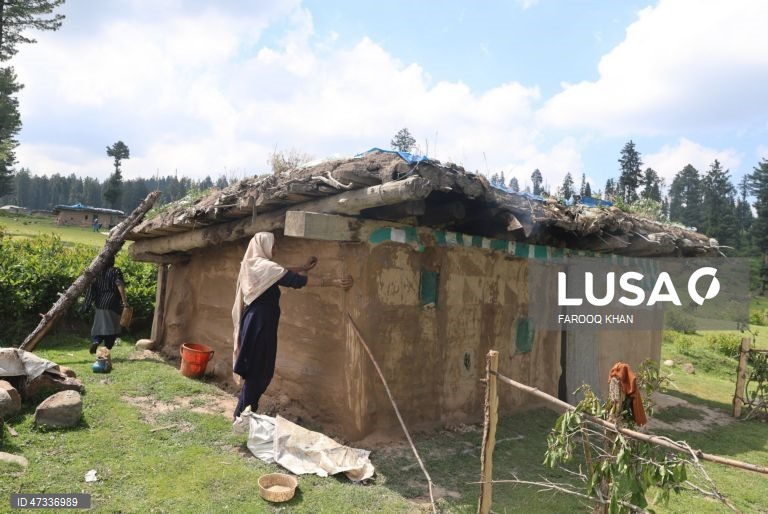 Índia: Vida quotidiana da comunidade nómade Gujjar na província de Caxemira