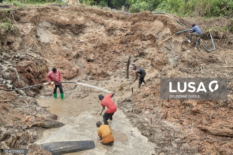 República Democrática do Congo: Mineração artesanal de ouro em Mongbwalu