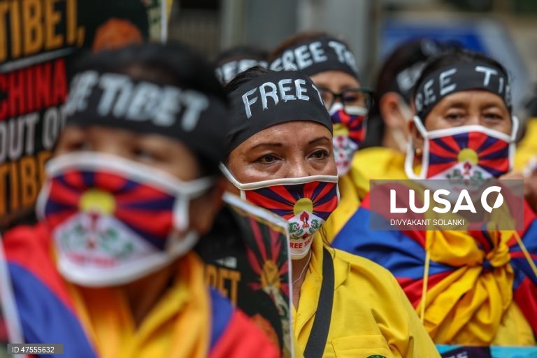 Índia: Manifestação de tibetanos contra a China em Mumbai