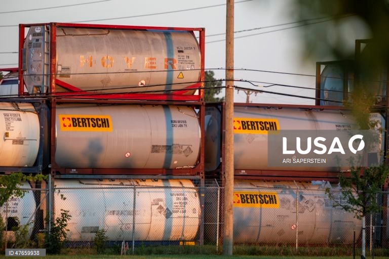 EUA: Fronteira entre os EUA e o Canadá em Detroit