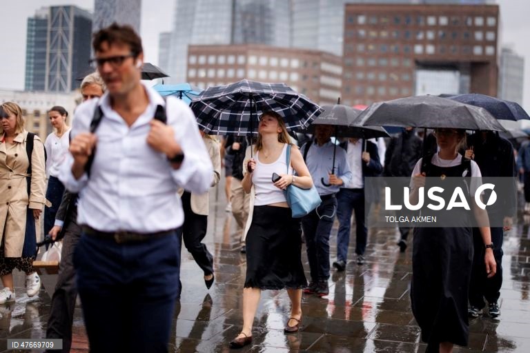 Dia de chuva em Londres