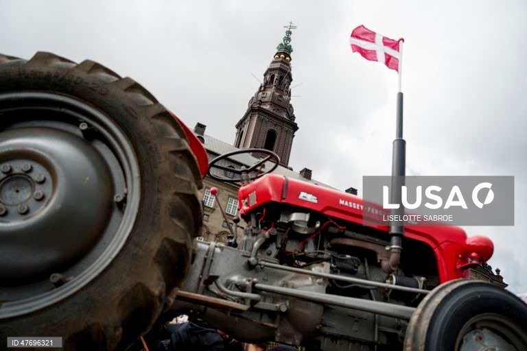 Dinamarca: Manifestação de agricultores contra proposta de lei sobre o uso de fertilizantes
