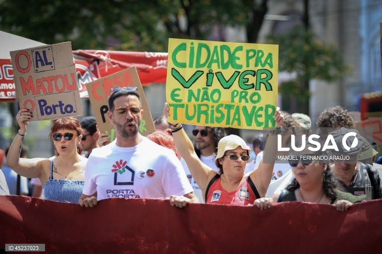 Mais de duas centenas de pessoas exigiram no Porto medidas para a habitação