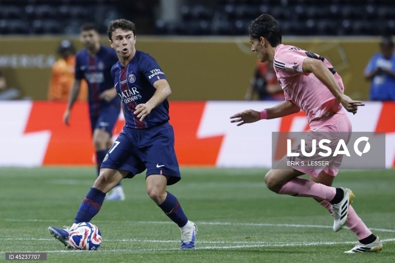 Paris Saint-Germain goleia Inter Miami no Mundial de clubes com dois golos de João Neves