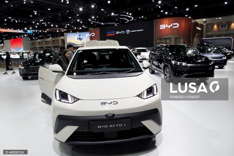 Lucro da fabricante chinesa BYD cai 55% para 510 ME entre janeiro e março